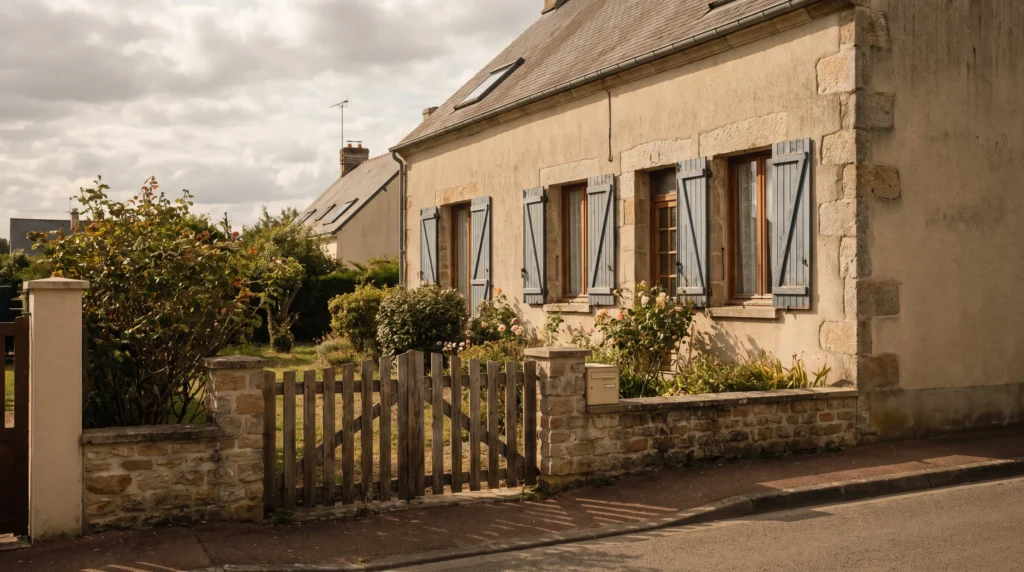 Maison française conservée pendant la période de faculté de rachat